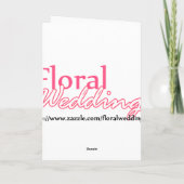 White Rose Bible Verse Wedding Gruß Karte (Rückseite)