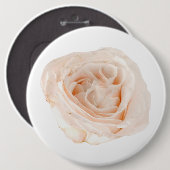 White Rose Blume Button (Vorne & Hinten)