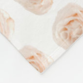 White Rose Blume Fleecedecke (Ecke)