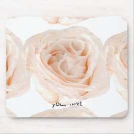 White Rose Blume Mousepad