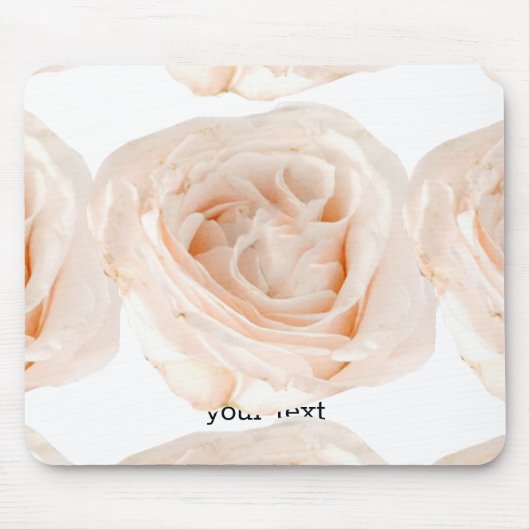 White Rose Blume Mousepad (Vorne)