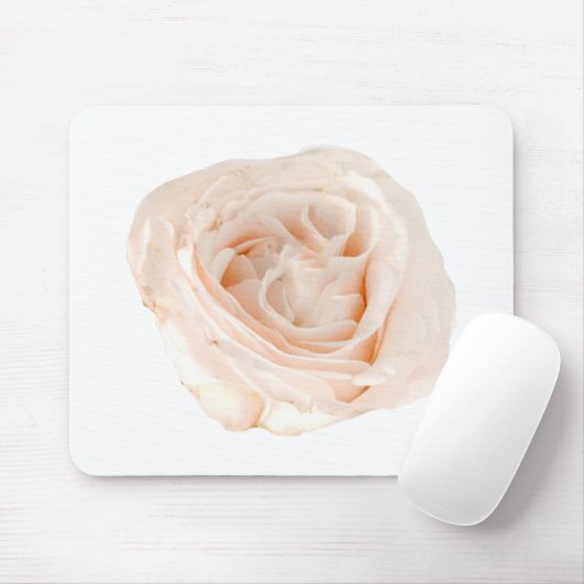 White Rose Blume Mousepad (Mit Mouse)