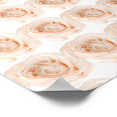 White Rose Blume Poster (Ecke)