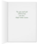 White Rose Bokeh Emerson Zitat (Innen (Rechts))