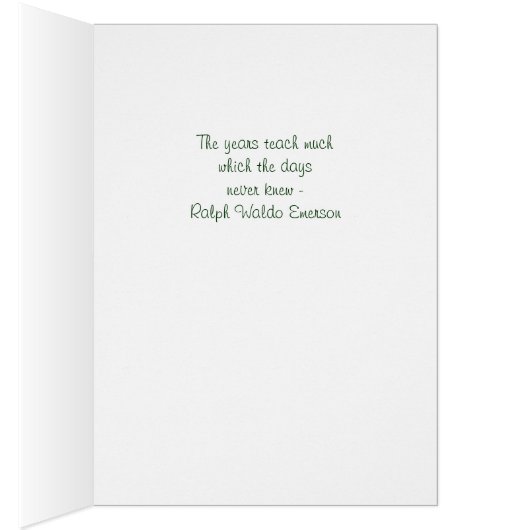 White Rose Bokeh Emerson Zitat (Innen (Rechts))