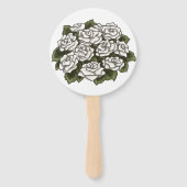 White Rose Bouquet Fächer (Vorderseite)