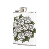 White Rose Bouquet Flachmann (Links)