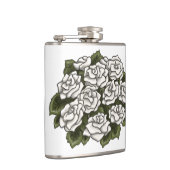 White Rose Bouquet Flachmann (Rechts)