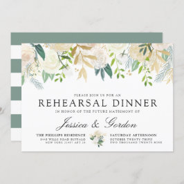 White Rose Bouquet | Polterabend Einladung