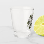 White Rose Bouquet Schnapsglas (Links)