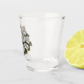 White Rose Bouquet Schnapsglas (Rechts)