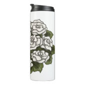 White Rose Bouquet Thermosbecher (Nach rechts gedreht)