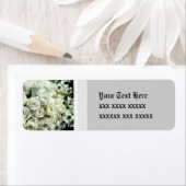 White Rose Bouquet Wedding Address Labels (Insitu)