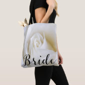 White Rose Bridge Leinwand Tote Tasche über alles (Von Nahem)