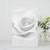White Rose Briefpapier (Stehend Vorderseite)
