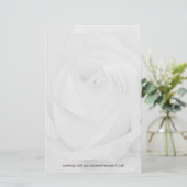 White Rose Briefpapier (Stehend Vorderseite)