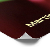 White Rose Bud Poster (Ecke)