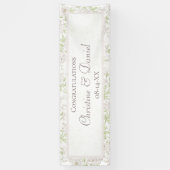 White Rose Classic Hochzeit Banner (Vertikal)