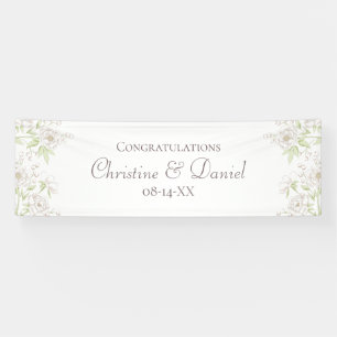 White Rose Classic Hochzeit Banner