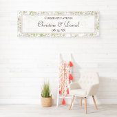 White Rose Classic Wedding Banner (Insitu)