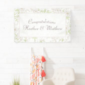 White Rose Classic Wedding Banner (Insitu)