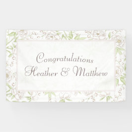White Rose Classic Wedding Banner