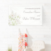 White Rose Classic Wedding Banner (Insitu)