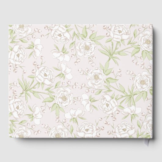 White Rose Classic Wedding Gästebuch (Rückseite)