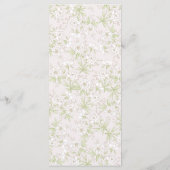 White Rose Classic Wedding Menus Menükarte (Rückseite)