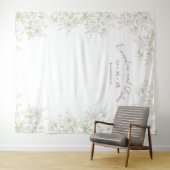White Rose Classic Wedding Photo Backdrop Wandteppich (Beispiel (Horizontal))