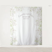 White Rose Classic Wedding Photo Backdrop Wandteppich (Vorderseite)