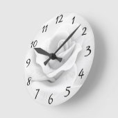 White Rose Clock Runde Wanduhr (Winkel)