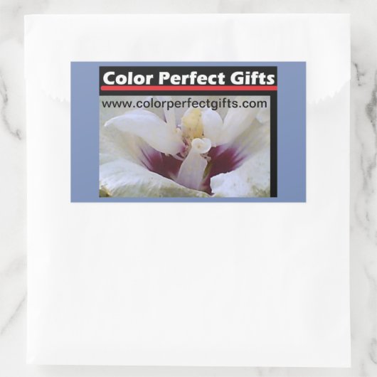 White Rose Demonstation Rechteckiger Aufkleber (Tasche)