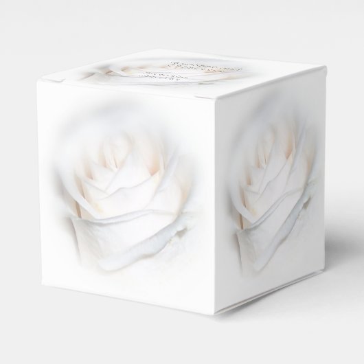 White Rose Design Wedding Geschenkschachtel (Vorderseite)