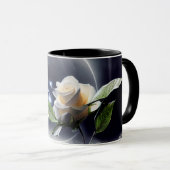 White Rose_Digital Art Tasse (VorderseiteRechts)