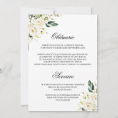 White Rose Einladung (Rückseite)