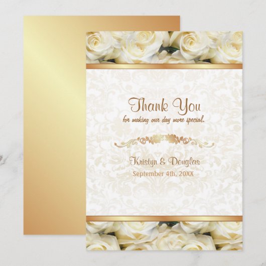 White Rose Elegance - Danke (Vorne/Hinten)