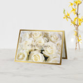 White Rose Elegance Karte (Gelbe Blume)