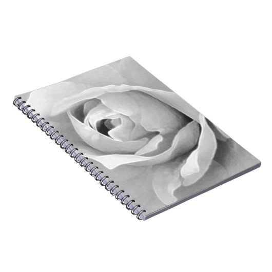 White Rose Elegance Notizblock (Rechte Seite)
