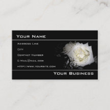 White Rose Elegante Business Card