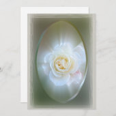 White Rose Feiertagskarte (Vorne/Hinten)