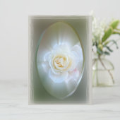 White Rose Feiertagskarte (Stehend Vorderseite)