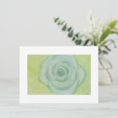 White Rose Flat Blank Card Feiertagskarte (Stehend Vorderseite)
