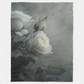 White Rose Fleecedecke (Vorderseite)