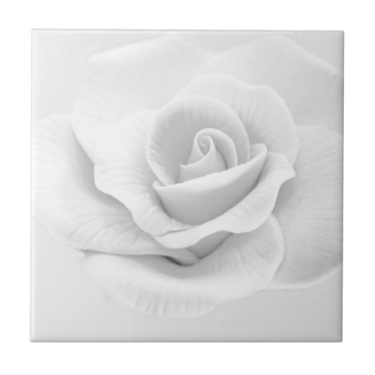 White Rose Fliese (Vorderseite)
