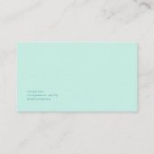 White Rose Floral and Glowing Green River Valley Visitenkarte (Rückseite)