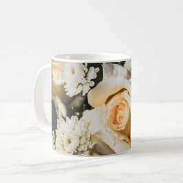 White Rose Flower Photography Floral Design Kaffeetasse