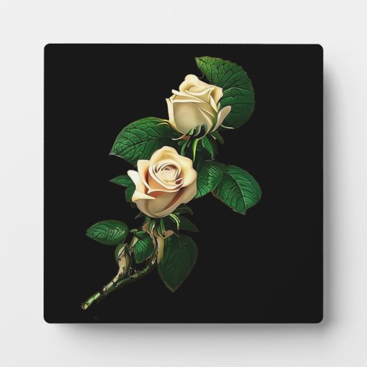 White Rose Fotoplatte (Vorderseite)