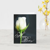 White Rose Geburtstagskarte Karte (Gelbe Blume)