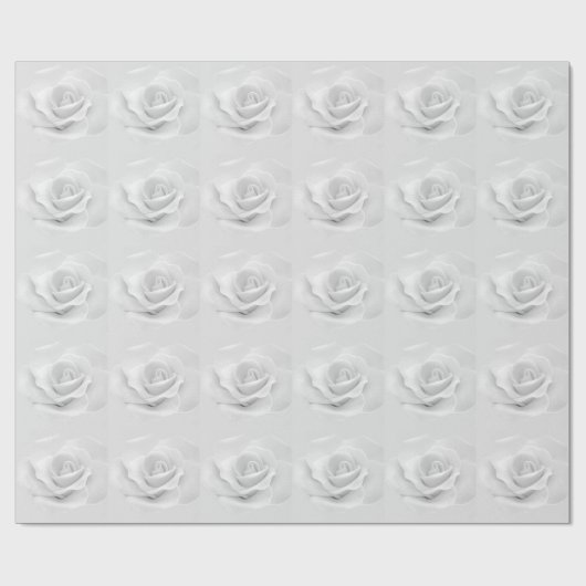 White Rose Geschenkpapier (Flach)